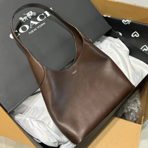 Coach Handbags - Coach Brooklyn Shoulder Bag 28 – BrassMaple NWT with Dust Bag